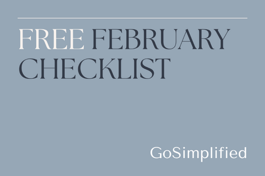 Free February Checklist: Entertaining Spaces