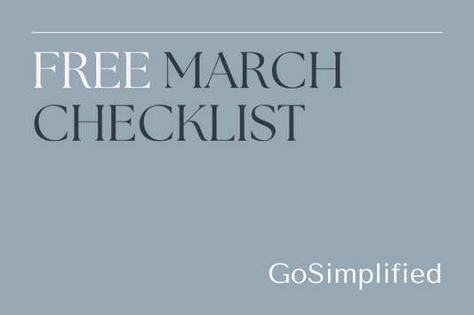 Free March Checklist: Kitchen, Pantry, Fridge & Freezer