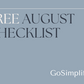 Free August Checklist: Outdoor and Maintenance