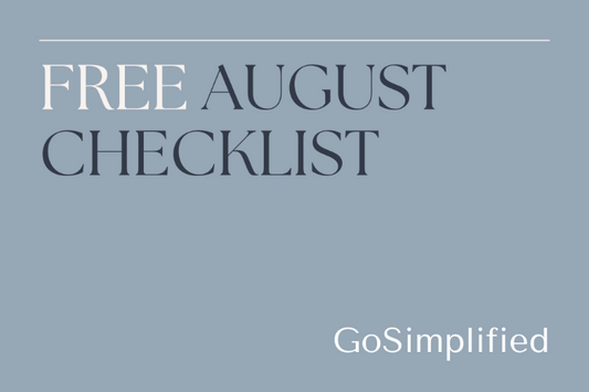 Free August Checklist: Outdoor and Maintenance